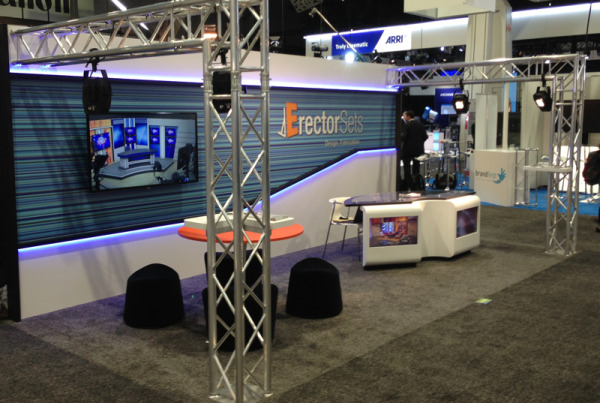Erector Sets National Association of Broadcasters trade show exhibit
