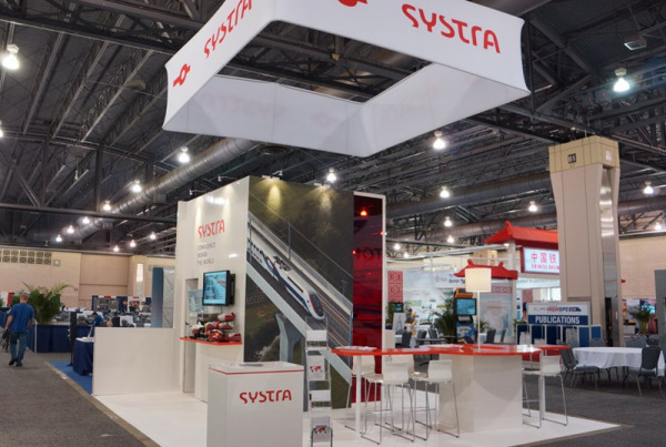 Trade show exhibit for Systra