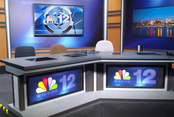 Anchor desk for NBC 12 WICU