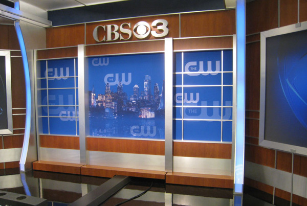 Background graphics for CBS 3 and the CW