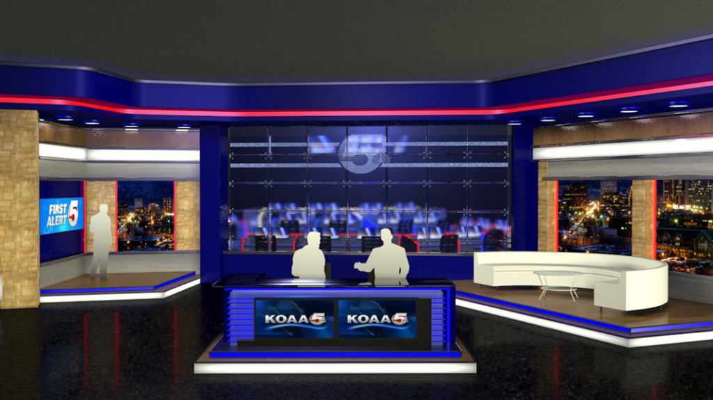 Virtual Reality Broadcasting Set | KOAA News 5 | Erector Sets Inc.