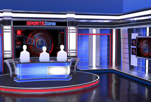 Virtual anchor desk for Sports Zone